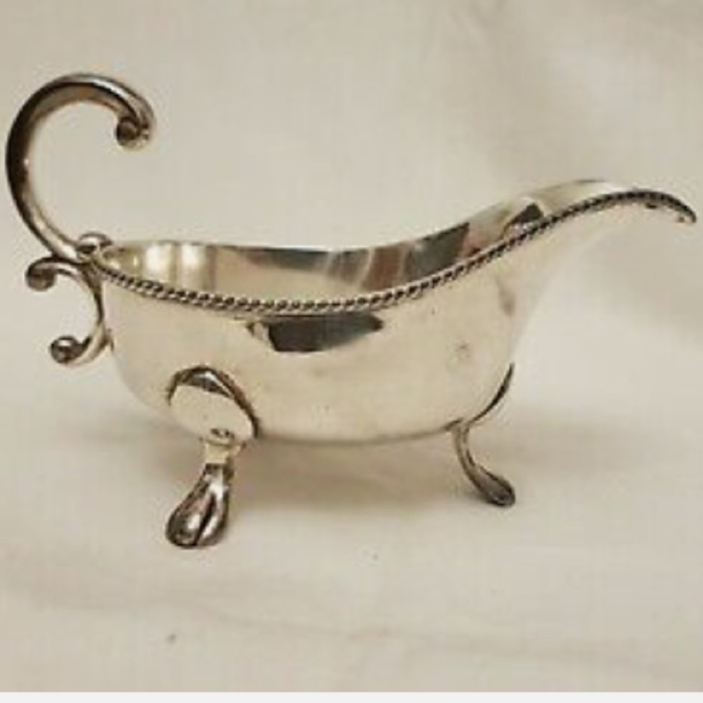 18th Century English Silver Sauce Boat